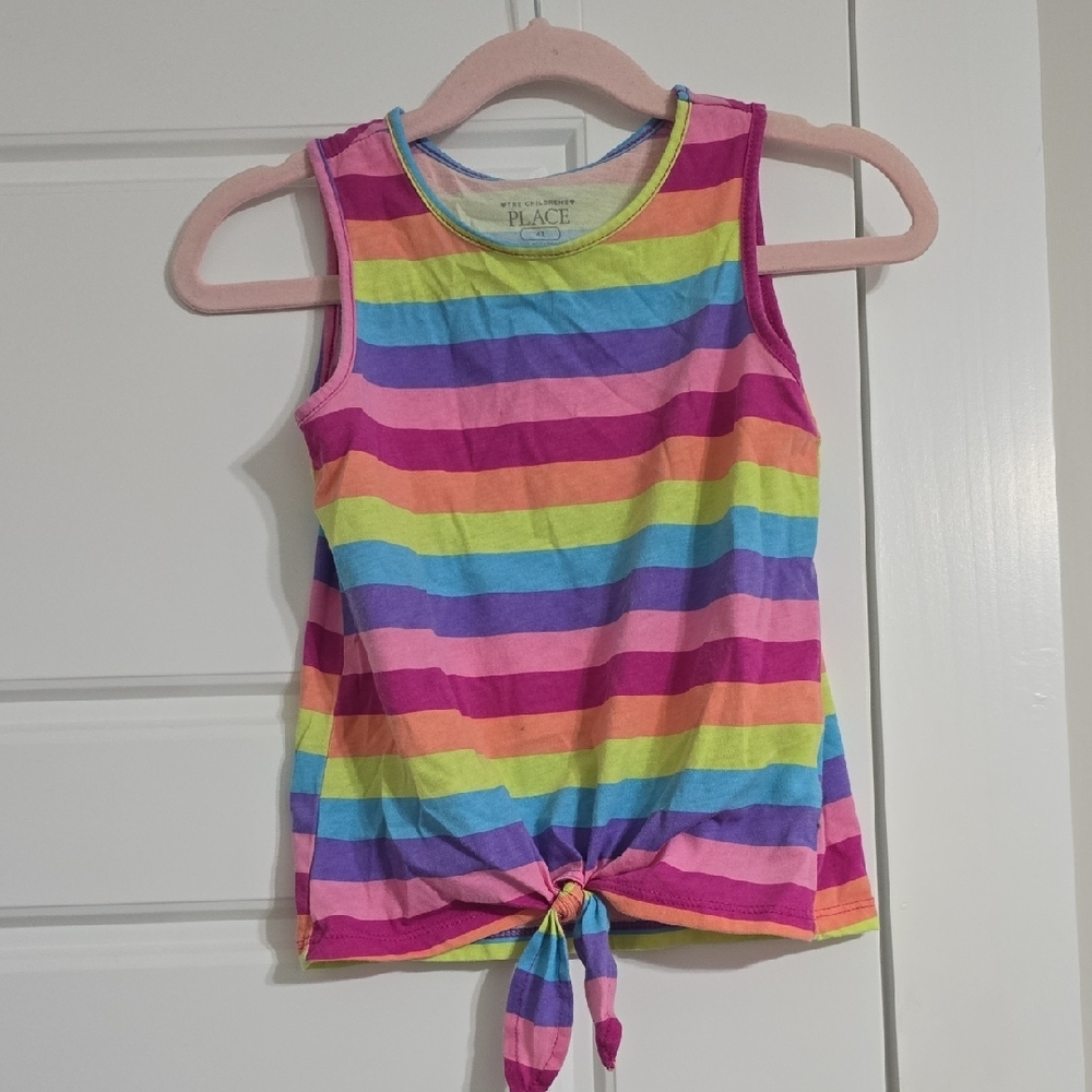 The Children's Place Rainbow Striped Kids Tank Top